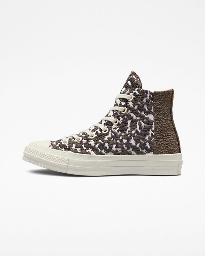 Tenisky Vysoke Converse Chuck 70 Split Upper Jacquard Camo Damske Hnede Tmavo | SK GPA5S5